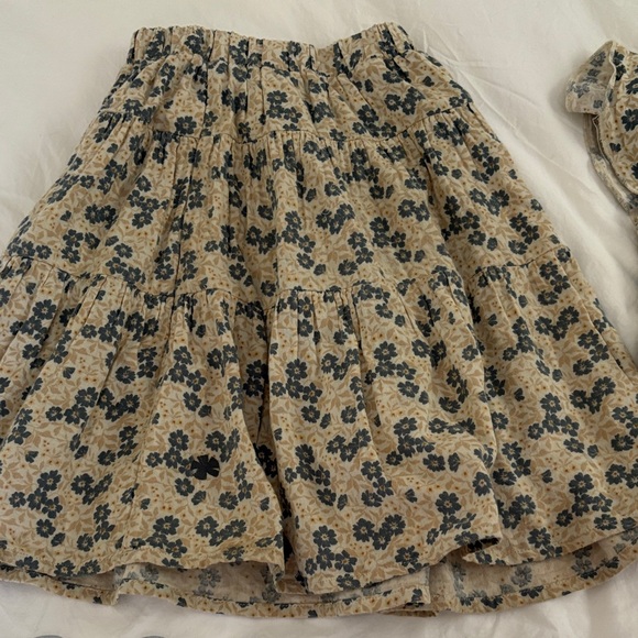 Rylee + Cru Floral Kids Dress Sz 4 Set - Cream and Cornflower Blue Print - Picture 4 of 5